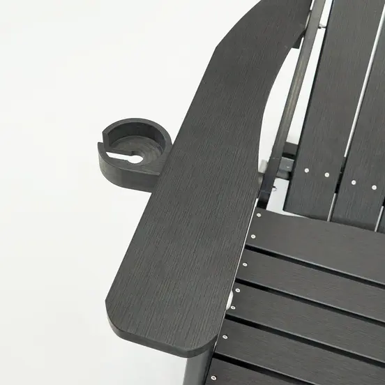 Montreal relax chair zwart bekerhouder, SenS-Line, tuinmeubels.nl