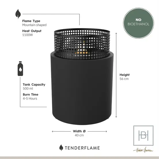 Mossel Bay Black informatie, Tenderflame, tuinmeubels.nl