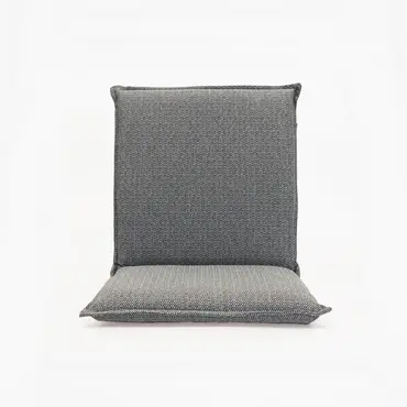 Napoli seat shell Anthracite voorkant, SenS-line, tuinmeubels