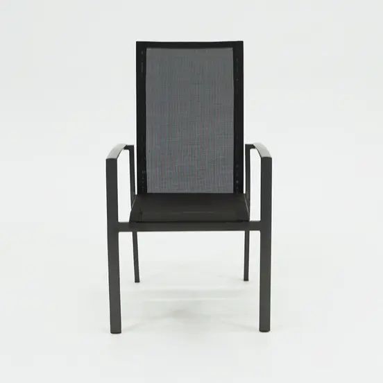 Nino alu stapelstoel voorkant, SenS-Line, tuinmeubels.nl