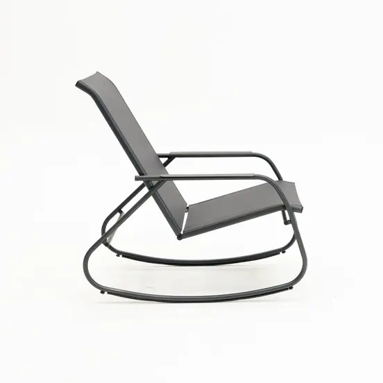 Noa rocking chair graphite/grijs, Pro Loisirs, tuinmeubels