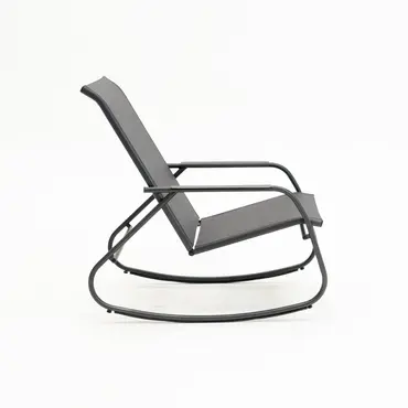 Noa rocking chair graphite/grijs, Pro Loisirs, tuinmeubels