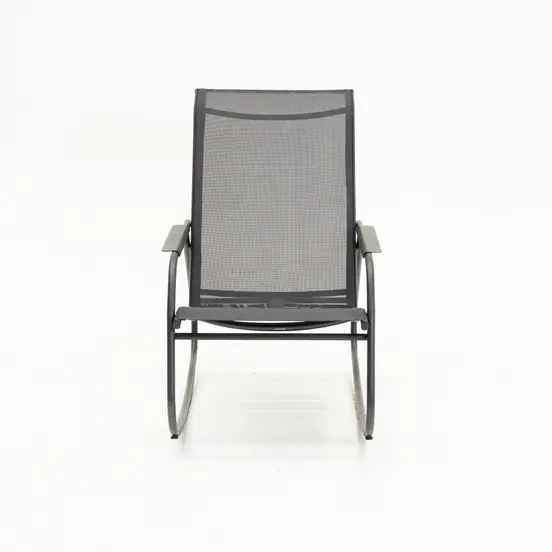 Noa rocking chair graphite/grijs, Pro Loisirs, tuinmeubels