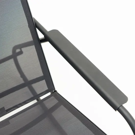 Noa rocking chair graphite/grijs, Pro Loisirs, tuinmeubels