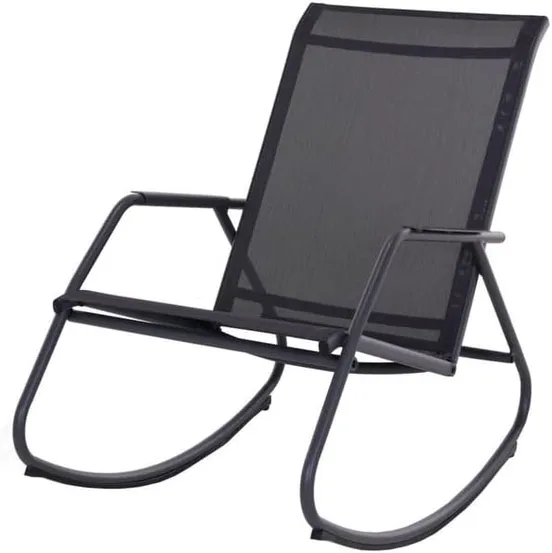 Noa rocking chair graphite/grijs, Pro Loisirs, tuinmeubels
