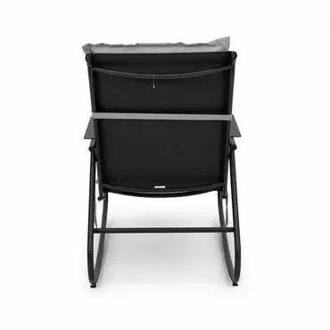 Noa rocking chair met grijs zitkussen 4, Vita tuinmeubelen, tuinmeubels.nl