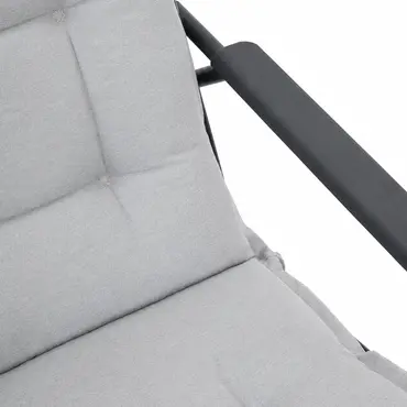 Noa rocking chair met grijs zitkussen 5, Vita tuinmeubelen, tuinmeubels.nl