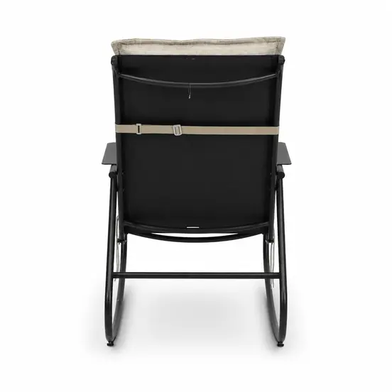 Noa rocking chair met groen zitkussen 4, Vita tuinmeubelen, tuinmeubels.nl