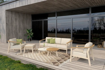 Olivia loungeset incl. voetenbank sfeer, 4 Seasons Outdoor, tuinmeubels.nl