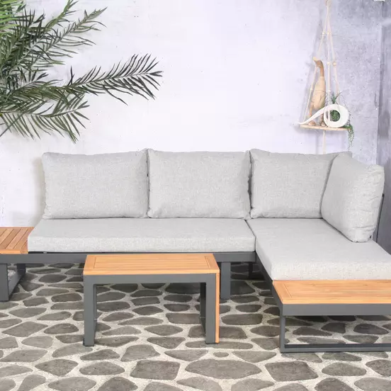 Olympia alu. multifunctional loungeset sfeerfoto, SenS-line, tuinmeubels