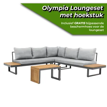 Olympia loungeset met hoekstuk actie, SenS-line, Tuinmeubels