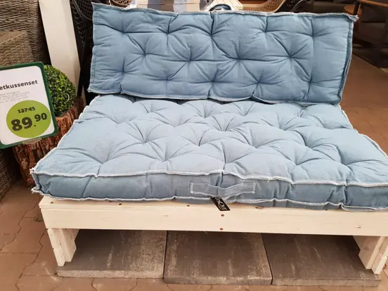 palletkussenset blauw