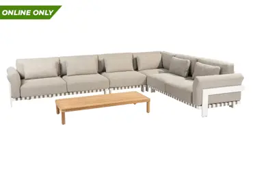 Paloma loungeset groot met Finn koffietafel 150 X 65 X 25 cm, 4 Seasons Outdoor, Tuinmeubels