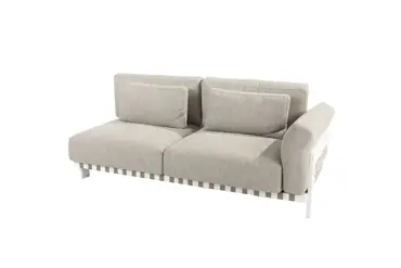 Paloma loungeset groot met Finn koffietafel 150 X 65 X 25 cm bank rechts, 4 Seasons Outdoor, Tuinmeubels