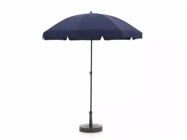 Parasol Las Palmas blauw ingezoomd, Madison, tuinmeubels