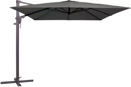 Parasol Monaco 3x3m - grijs, Madison, tuinmeubels