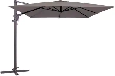 Parasol Monaco 3x3m - Taupe, Madison, tuinmeubels