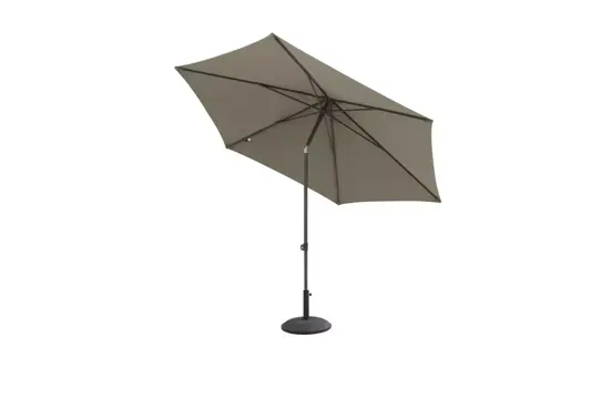 Parasol Oasis Ø 250 cm - Taupe www.tuinmeubels.nl