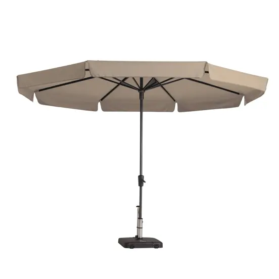 Parasol syros d350cm+volant ecru, Madison, tuinmeubels