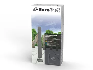 Parasolhoes cantonic recht 260x60cm grs verpakking, Eurotrail Hoezen, tuinmeubels.nl