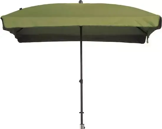 Patmos 210x140cm sage groen met 25kg voet parasol, Madison, tuinmeubels