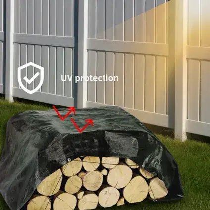 Perfect Cover® Essential Afdekzeil – 2 × 3 m – Zwart – 80 g/m² – Scheurbestendig, uv verbo, tuinmeubels.nl
