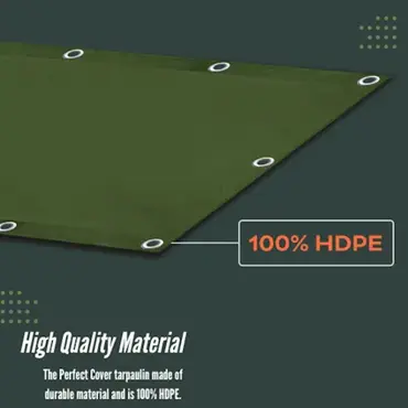 Perfect Cover® Super Sterk Afdekzeil - 3 x 4 m - Groen - 150 g/m² - Scheurbesten. HDPE verbo. tuinmeubels.nl