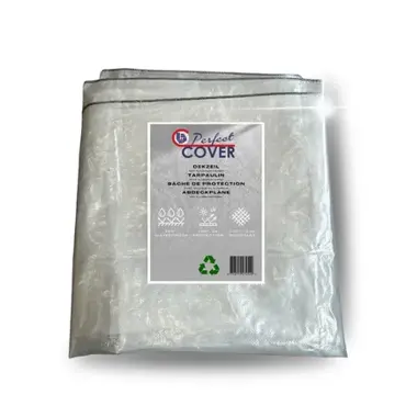 Perfect Cover® Super Sterk Afdekzeil - 3 x 4 m - Transparant - 150 g/m² - Scheur, verbo, tuinmeubels.nl