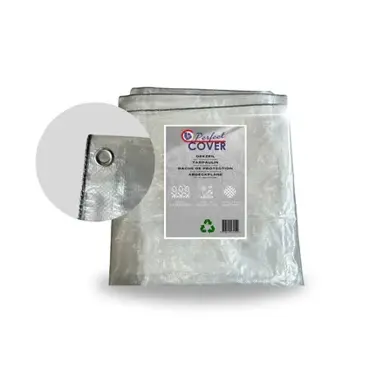 Perfect Cover® Super Sterk Afdekzeil - 3 x 4 m - Transparant - 150 g/m² - Scheur, detail, verbo, tuinmeubels.nl