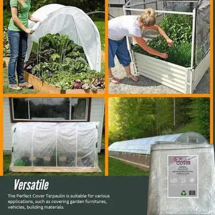 Perfect Cover® Super Sterk Afdekzeil - 3 x 4 m - Transparant - 150 g/m² - Scheur versatile, verbo, tuinmeubels.nl