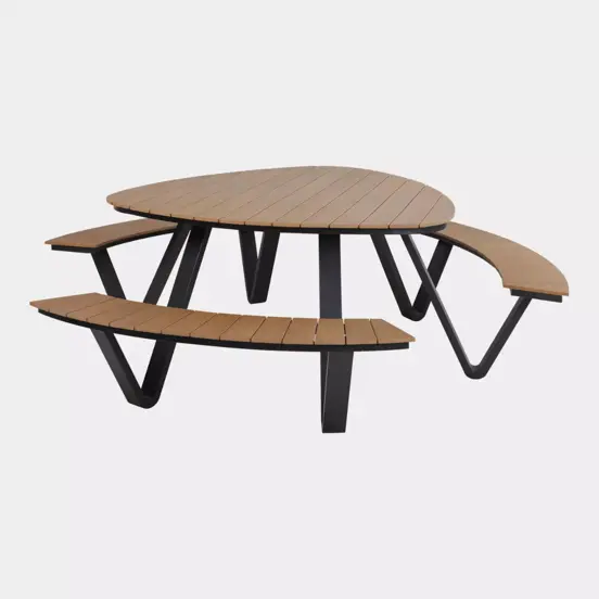 Picknickset arezzo driehoek, Lesli Living, tuinmeubels