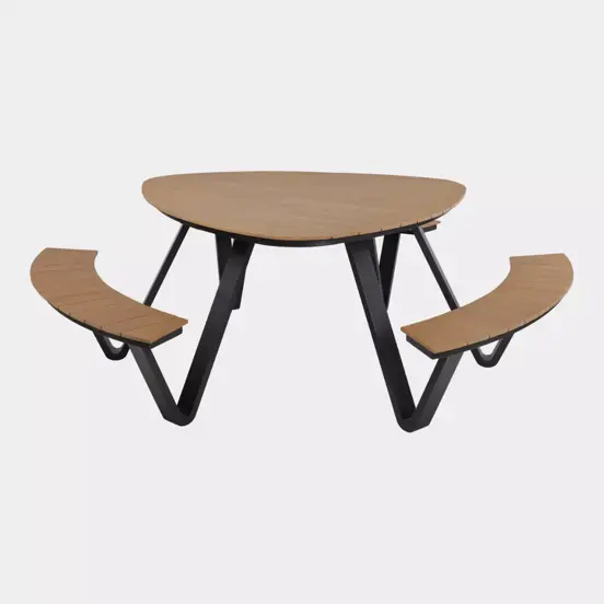 Picknickset arezzo driehoek voor, Lesli Living, tuinmeubels