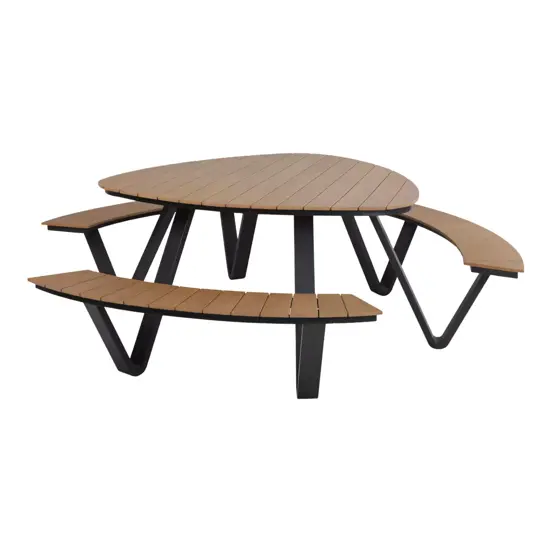 Picknickset arezzo driehoek achter, Lesli Living, tuinmeubels
