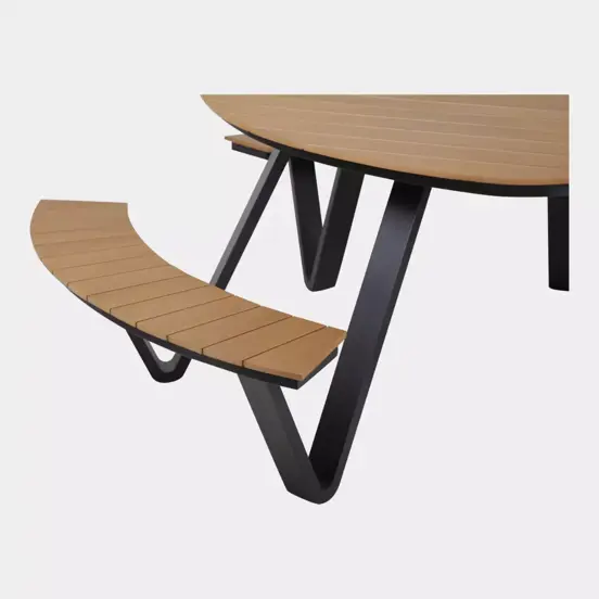 Picknickset arezzo driehoek detail, Lesli Living, tuinmeubels