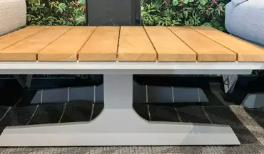 Play coffee table teak 120 x 75 x 30 cm. www.tuinmeubels.nl