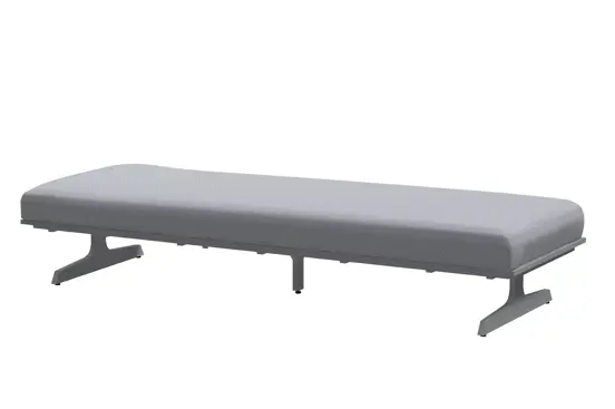 Play panel concept Frost Grey 3 seater base with cushion www.tuinmeubels.nl