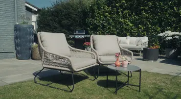 Portofino lounge set van 3 bruin, Vita, tuinmeubels.nl