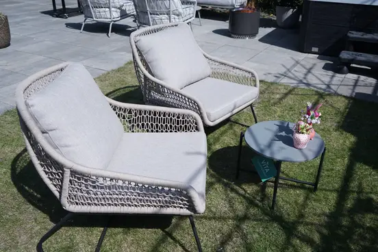 Portofino lounge set van 3 bruin, Vita, tuinmeubels.nl
