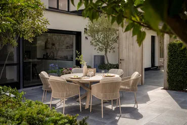 Prado tafel keramiek sabbia panna latte ⌀130 cm - afbeelding 3