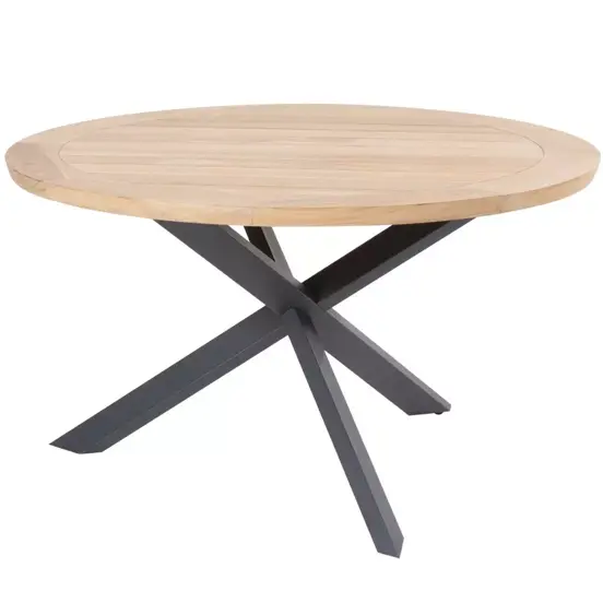 Prado teaktafel Ø130 cm, 4 Seasons Outdoor, tuinmeubels