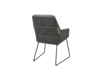 Privada eettafel 240 X 107 cm met 6 Valencia dining stoelen stoel achter, 4 Seasons Outdoor, Tuinmeubels