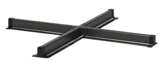 Steel cross base antraciet
