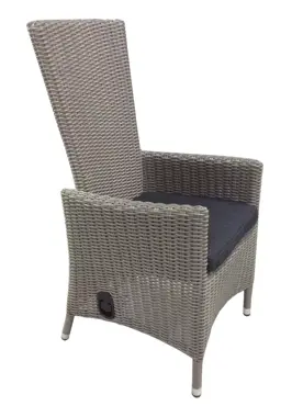 Vinrose verstelbare wicker tuinstoel - afbeelding 1