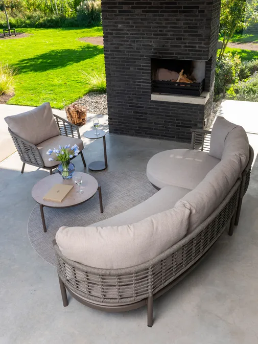 Puglia loungeset 4-delig terre sfeerfoto, 4 Seasons Outdoor, tuinmeubels.nl