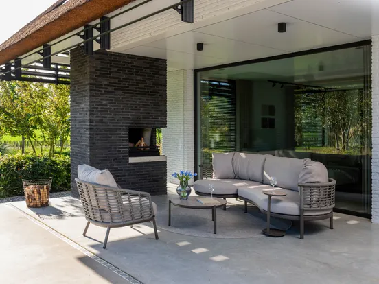 Puglia loungeset 4-delig terre sfeer, 4 Seasons Outdoor, tuinmeubels.nl