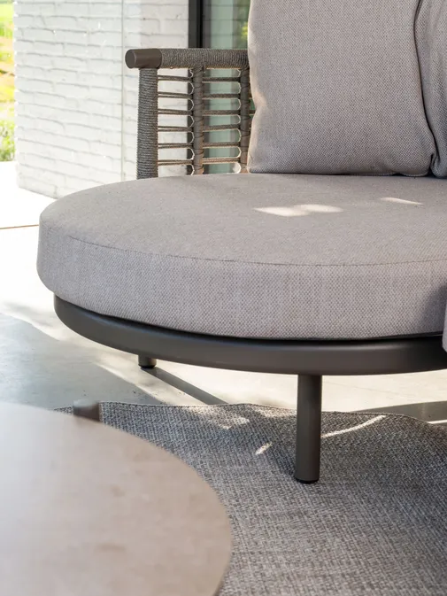 Puglia modulaire set terre: 2-zits bank, arm links + chaise longue, arm rechts - afbeelding 6