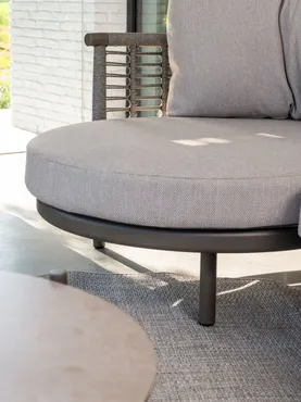 Puglia modulaire set terre: 2-zits bank, arm links + chaise longue, arm rechts - afbeelding 6