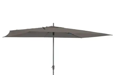 Rectangle 400x300 grijs met verrijdbare 60kg voet parasol, Madison, tuinmeubels