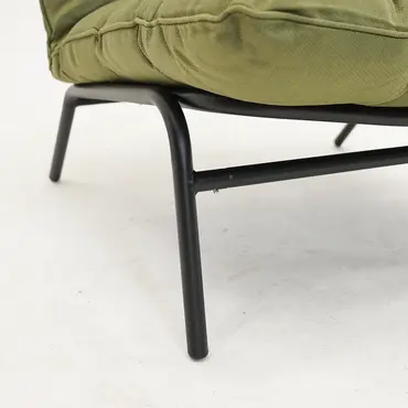 Relax stoel zenzi olive detail poot, Lesli Living, tuinmeubels.nl
