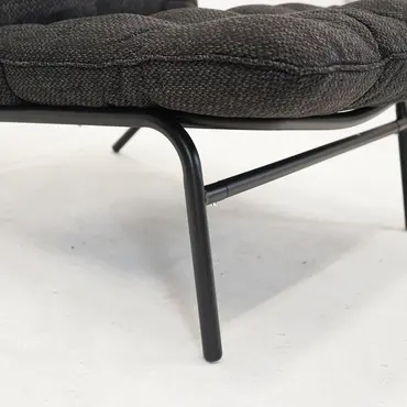 Relax stoel zenzi zwart poot, Lesli Living, tuinmeubels.nl